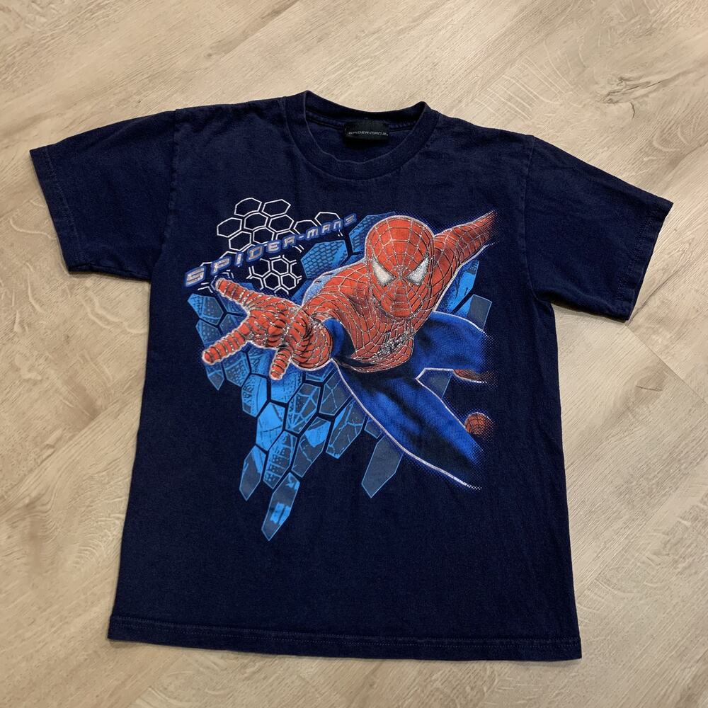 Vintage Y2K 2007 Marvel Spiderman 3 Movie Promo T-Shirt Youth Boys Large L 12/14